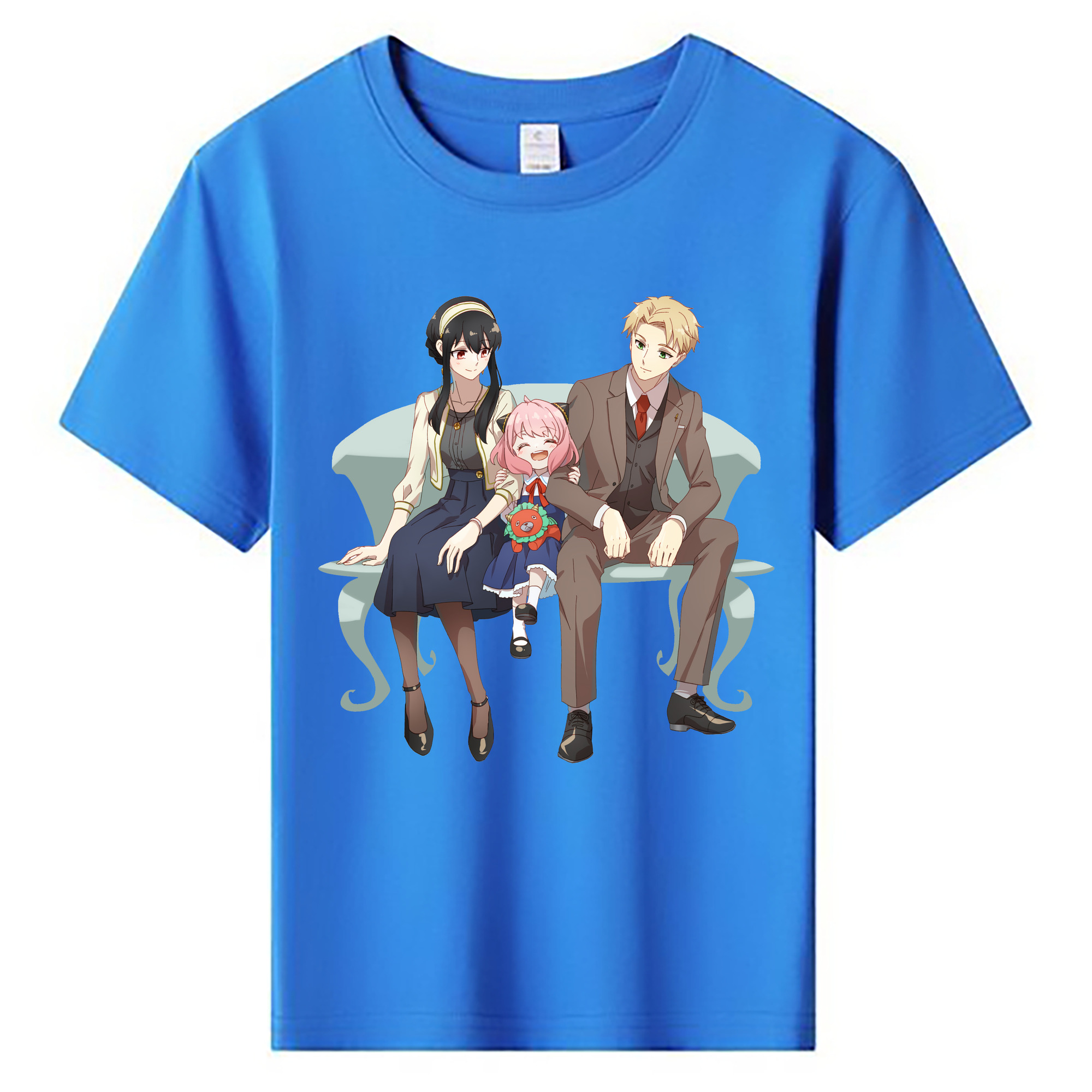 （画像用） SPY×FAMILY间谍家家酒 綿100％キッズTシャツ（フロントプリント）
